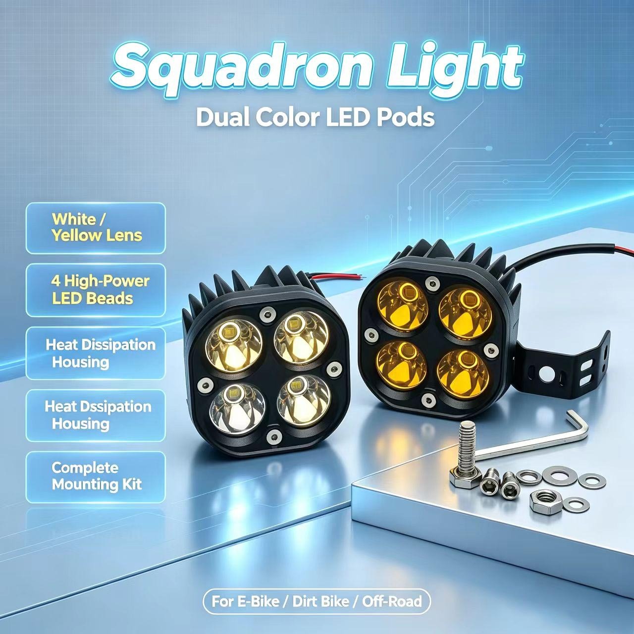 Wintai-Tech Universal Battery Pack Baja Squadron Light Surron Ultra Bee Front Plate