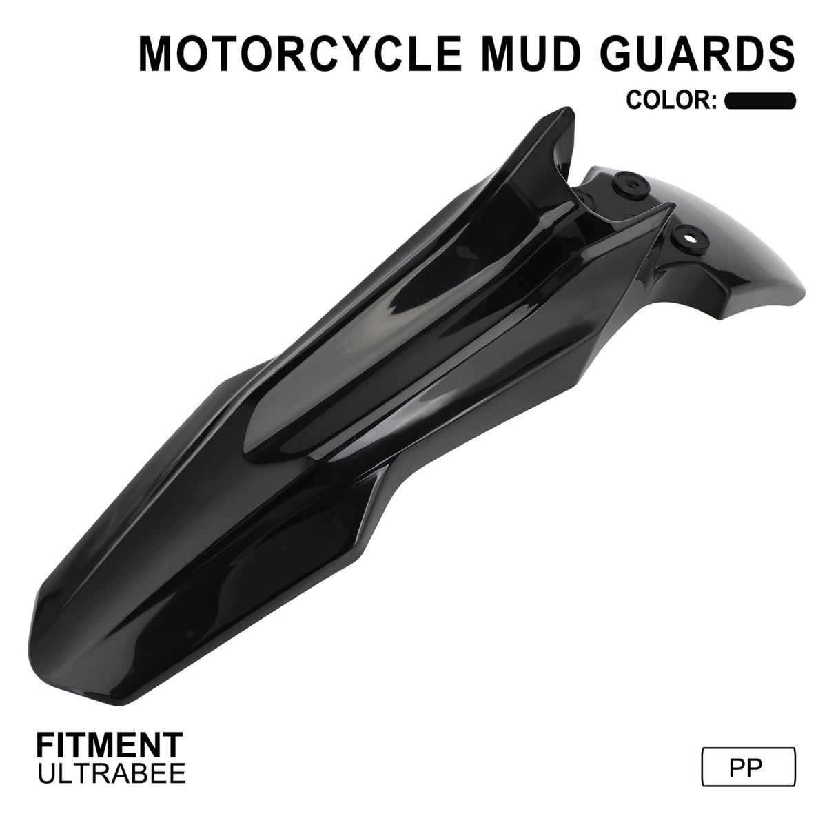 PP Front Mudguard Retrofit Fit Surron Ultra Bee Light Bee Electric Dirt Bike Motorcycle 58x20x14cm